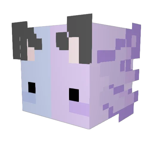 Kuraud0 Minecraft avatar head, 3D render