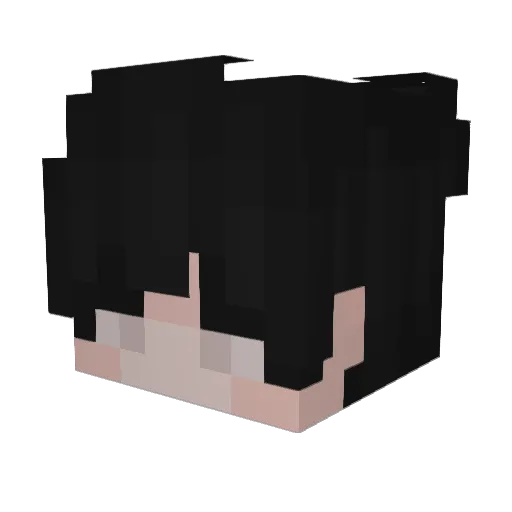 Kurazo5 Minecraft avatar head, 3D render
