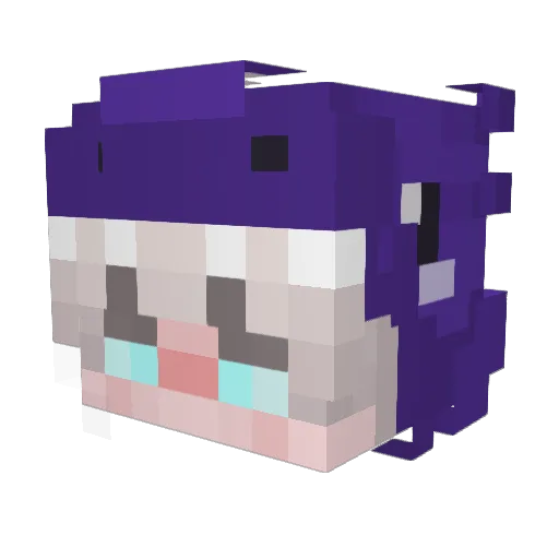 Kurczak2115 Minecraft avatar head, 3D render