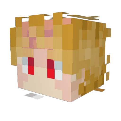 KurdBeast Minecraft avatar head, 3D render