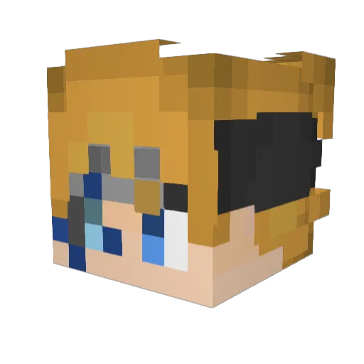 Kurd_180 Minecraft avatar head, 3D render