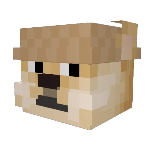 KurdeBalans Minecraft avatar head, 3D render