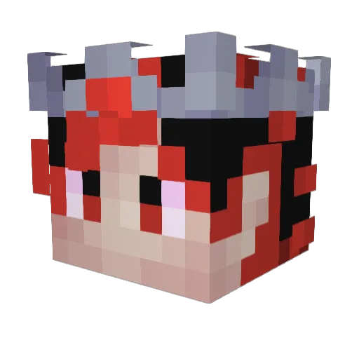 Kurei_E Minecraft avatar head, 3D render