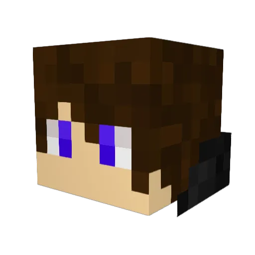 KurgoEX Minecraft avatar head, 3D render
