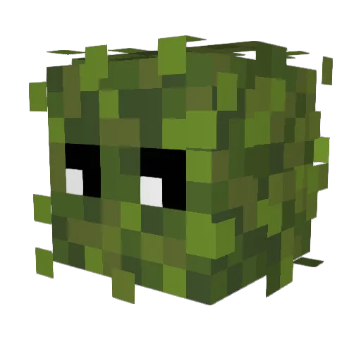 Kuriboh_Alt Minecraft avatar head, 3D render