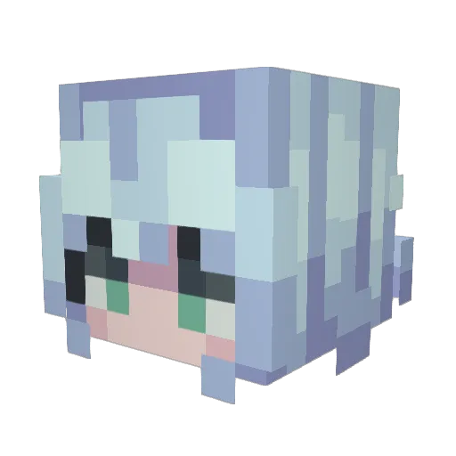 KuriosOmega Minecraft avatar head, 3D render