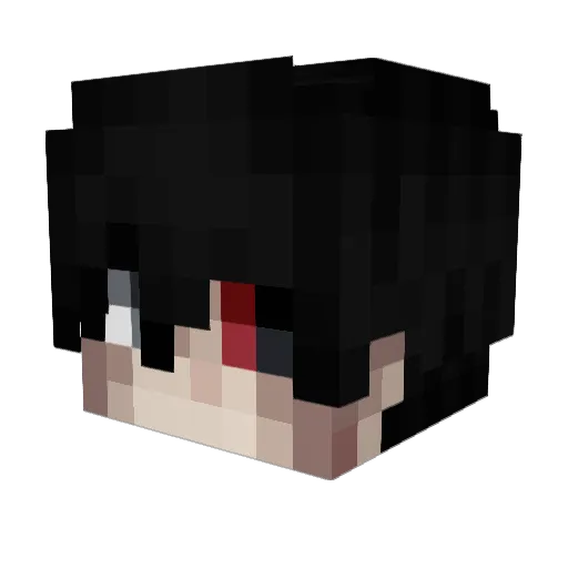 Kurisu1087 Minecraft avatar head, 3D render