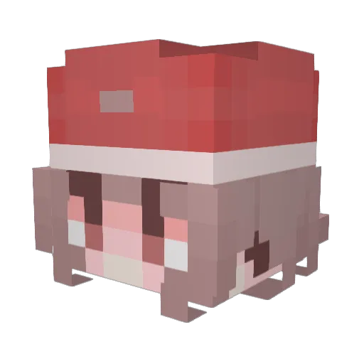 Kurisu_Vr Minecraft avatar head, 3D render