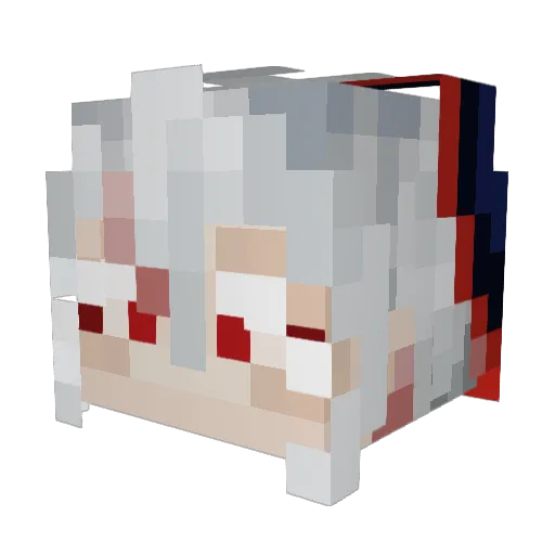 KuritheChestnut Minecraft avatar head, 3D render