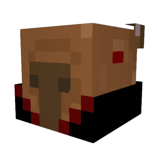 Kurmiru Minecraft avatar head, 3D render
