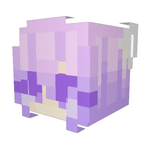 KuroBaby Minecraft avatar head, 3D render
