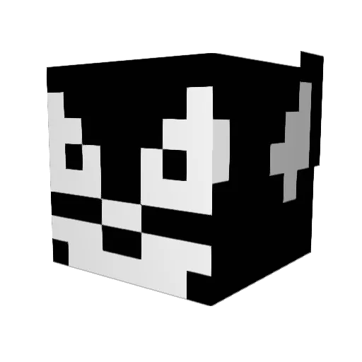 KuroChan217 Minecraft avatar head, 3D render