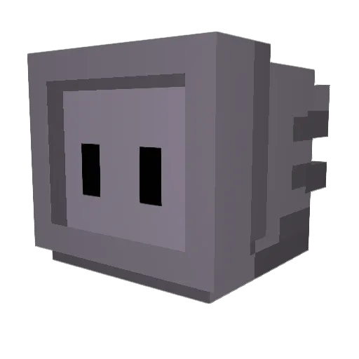 KuroDagami Minecraft avatar head, 3D render