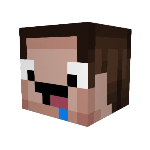 KuroIgnis13 Minecraft avatar head, 3D render