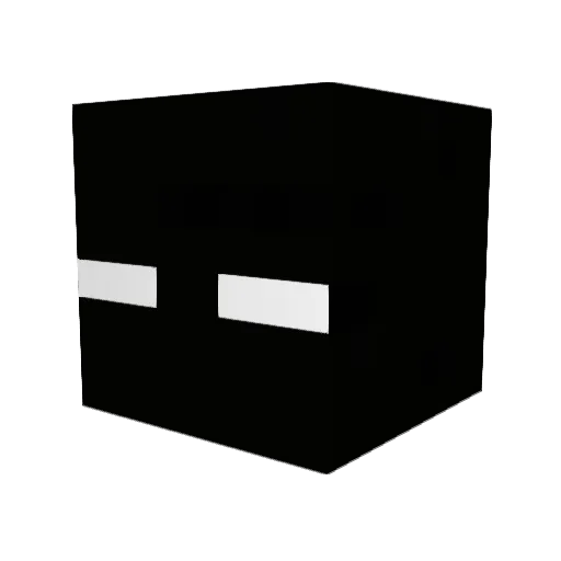 KuroLiz Minecraft avatar head, 3D render