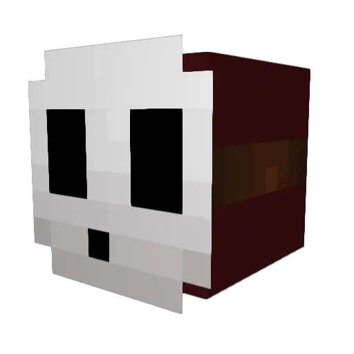 Kuro_Guy Minecraft avatar head, 3D render