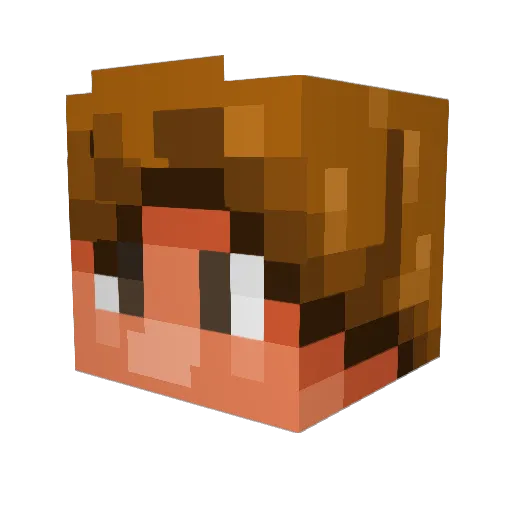 Kuro_Niji Minecraft avatar head, 3D render