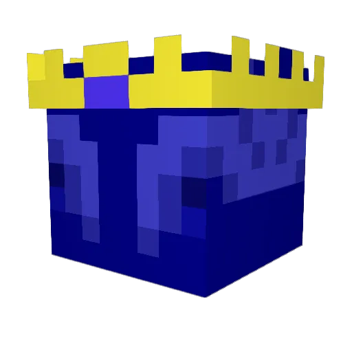 Kurogatski Minecraft avatar head, 3D render