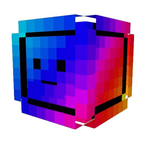 KuroiOmu Minecraft avatar head, 3D render