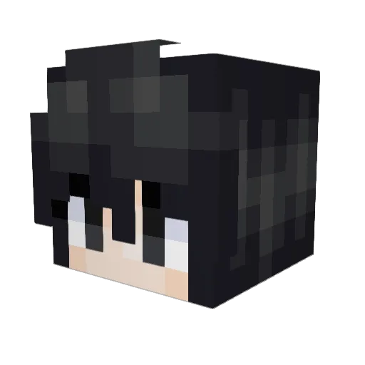 Kurome007 Minecraft avatar head, 3D render