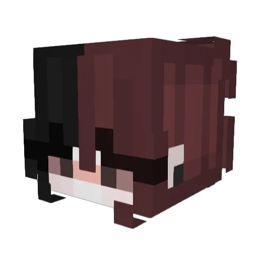 Kuromi_Ghost Minecraft avatar head, 3D render