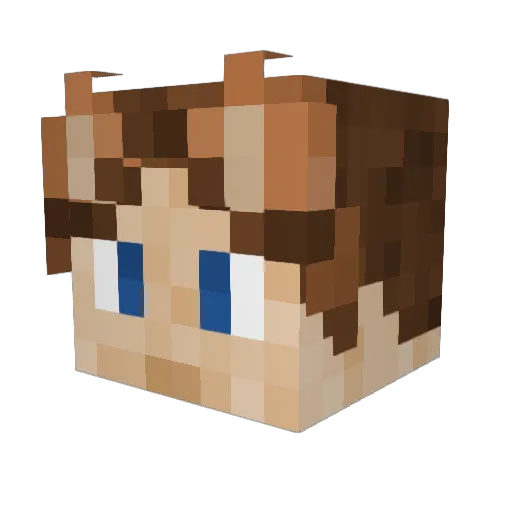 Kuromitsu_Neko Minecraft avatar head, 3D render