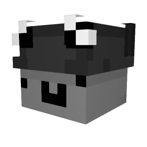 Kuromuronn Minecraft avatar head, 3D render