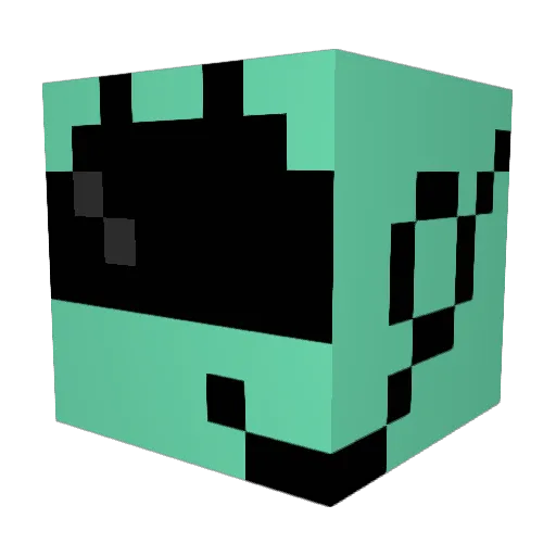 Kurong Minecraft avatar head, 3D render