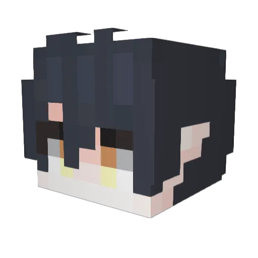Kuroo_kim Minecraft avatar head, 3D render