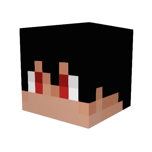 Kuroreaper201 Minecraft avatar head, 3D render