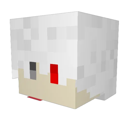 Kuroshi03 Minecraft avatar head, 3D render