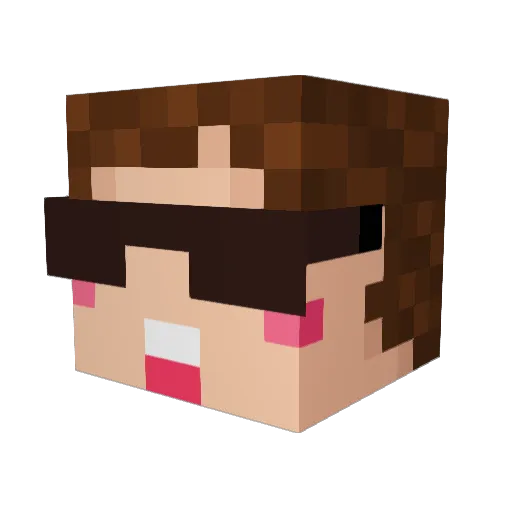 KurotanXD Minecraft avatar head, 3D render