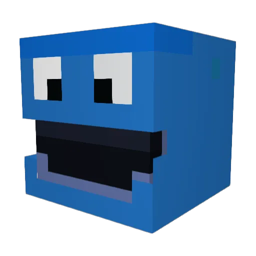 Kurotetsu1008 Minecraft avatar head, 3D render