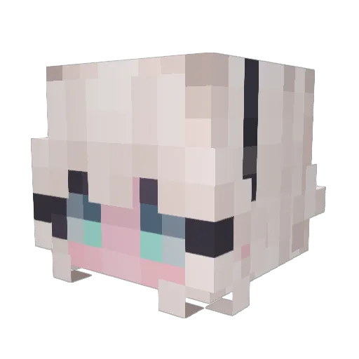 Kurott Minecraft avatar head, 3D render