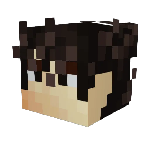Kurovon Minecraft avatar head, 3D render