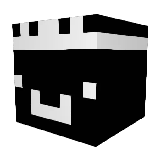 Kuroxie Minecraft avatar head, 3D render