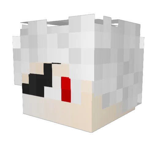 Kuroyami289 Minecraft avatar head, 3D render