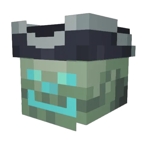 Kurraac Minecraft avatar head, 3D render