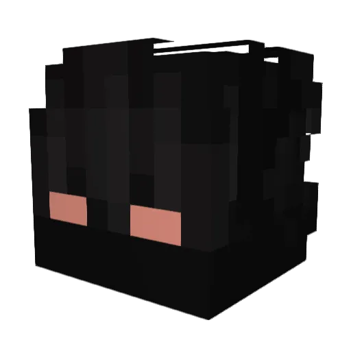 KurroSmokes Minecraft avatar head, 3D render