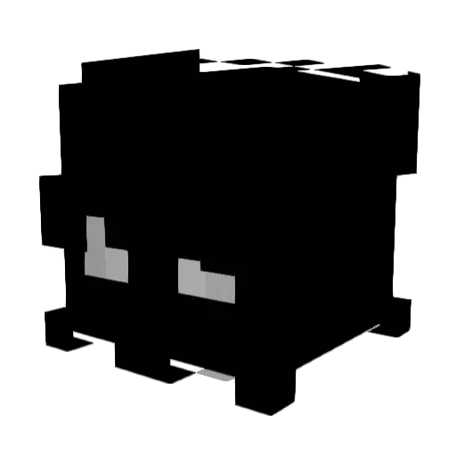 Kurrupttt Minecraft avatar head, 3D render