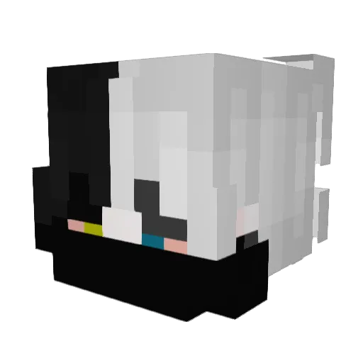 Kurryrah Minecraft avatar head, 3D render