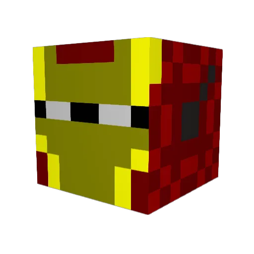 KurtAvenger Minecraft avatar head, 3D render