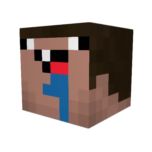 KurtKobert Minecraft avatar head, 3D render