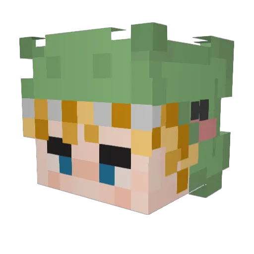 KurtNinjaMuffin Minecraft avatar head, 3D render