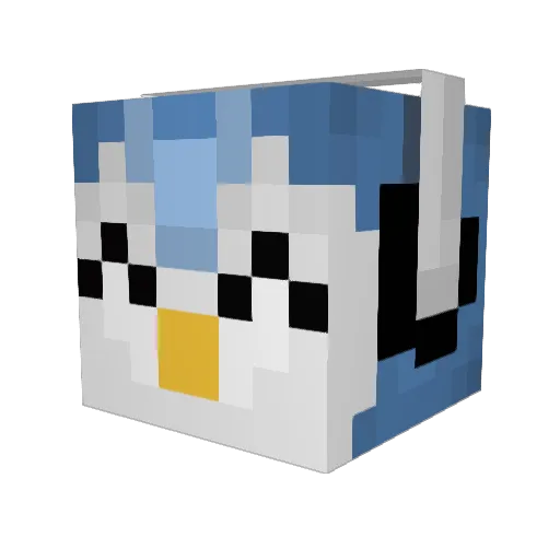 Kurtha Minecraft avatar head, 3D render