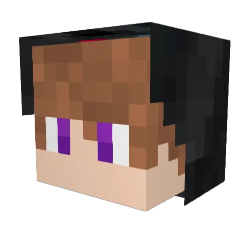 Kurti1506 Minecraft avatar head, 3D render