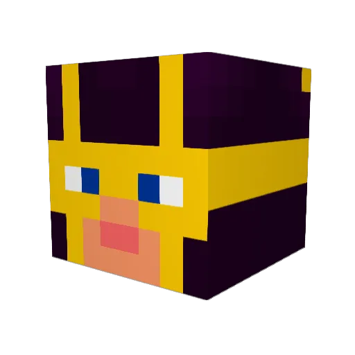 Kurtman69 Minecraft avatar head, 3D render