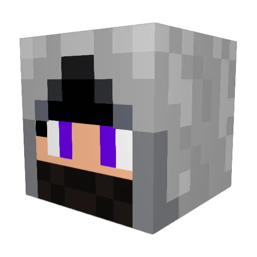 Kurtmandoo Minecraft avatar head, 3D render