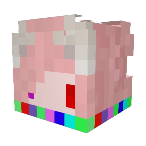 KurumiTW Minecraft avatar head, 3D render