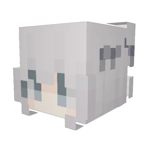 Kurumi_desi Minecraft avatar head, 3D render